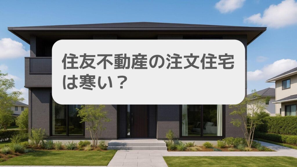 住友不動産の注文住宅は寒い?
