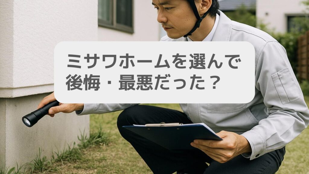 ミサワホームを選んで後悔・最悪だった?