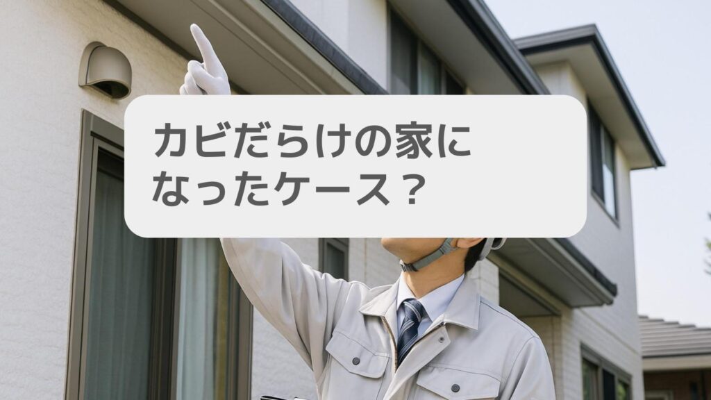 カビだらけの家になったケース?