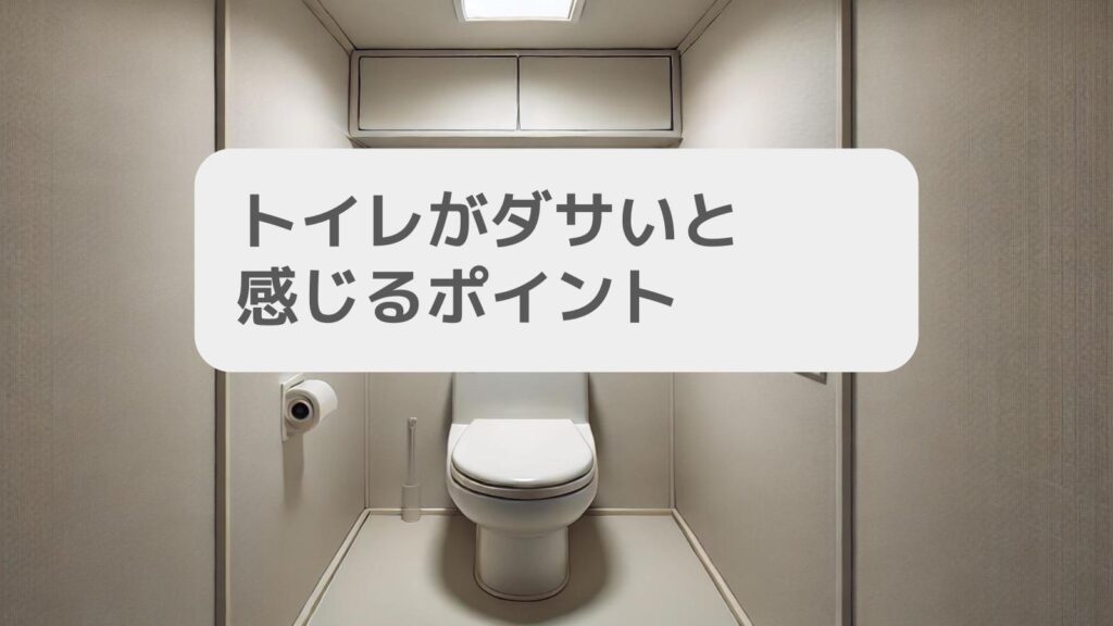 トイレがダサいと感じるポイント