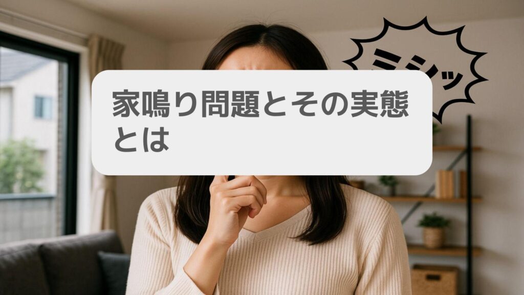 家鳴り問題とその実態とは