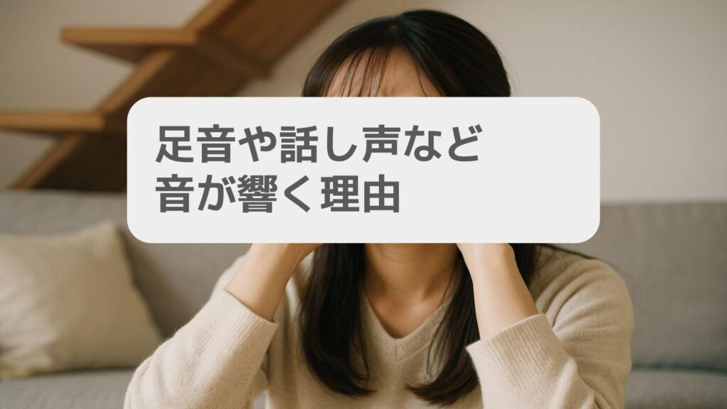 足音や話し声など音が響く理由