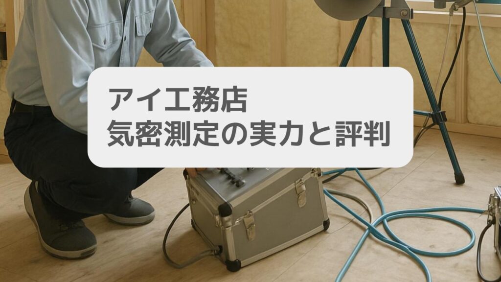 アイ工務店 気密測定の実力と評判