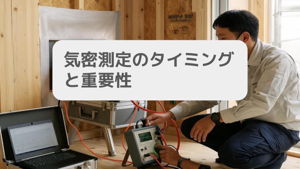 気密測定のタイミングと重要性