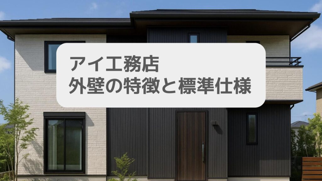アイ工務店 外壁の特徴と標準仕様