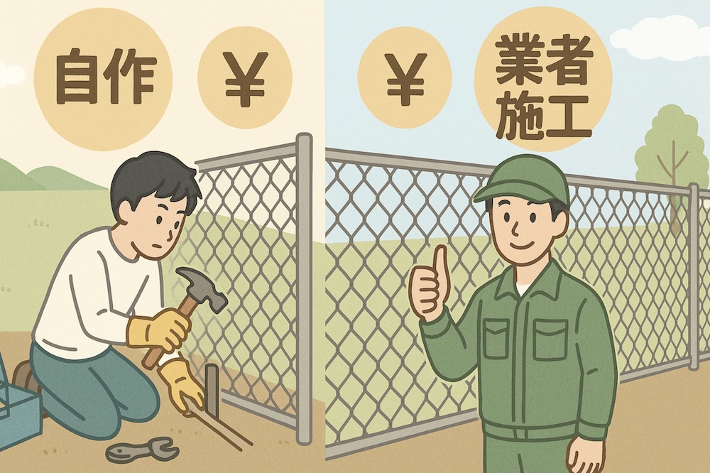 自作と業者施工の費用比較