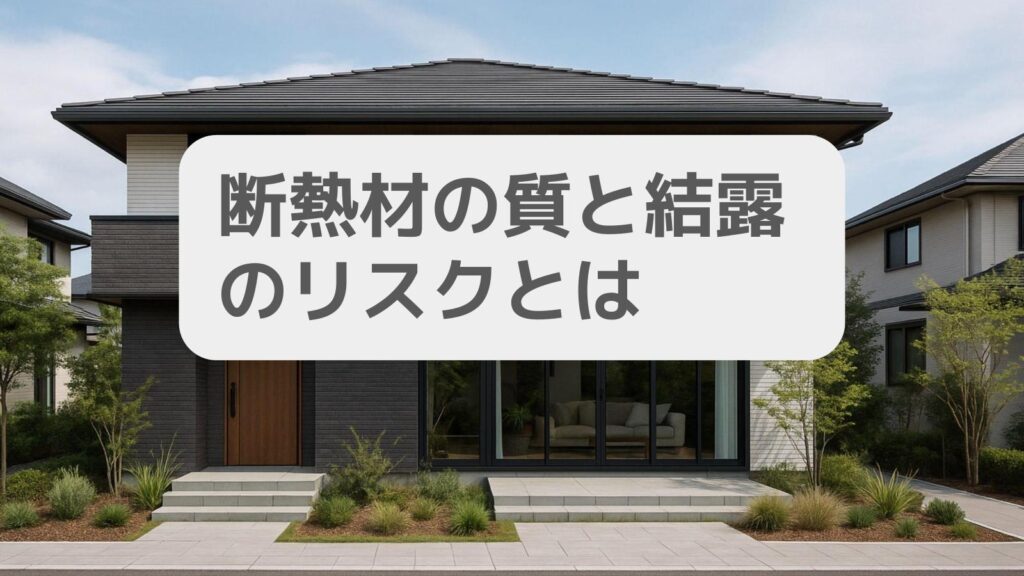 断熱材の質と結露のリスクとは