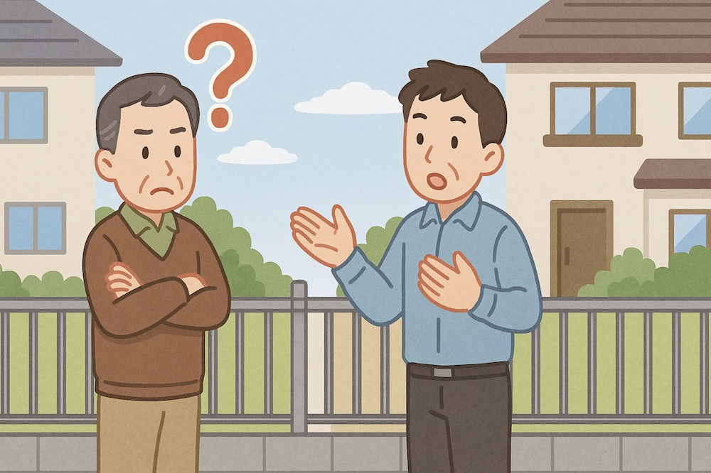 境界フェンスどちらが責任を持つ?