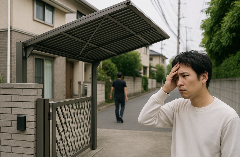 跳ね上げ門扉を上げっぱなしにしないために