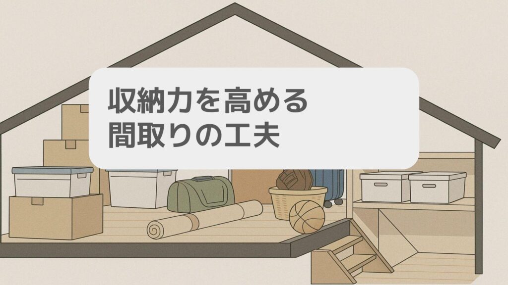 収納力を高める間取りの工夫