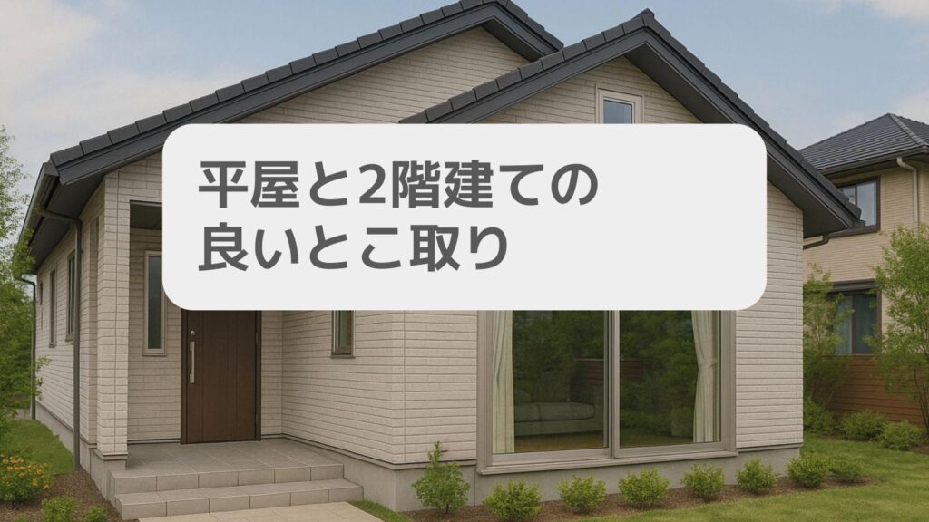 平屋と2階建ての良いとこ取り