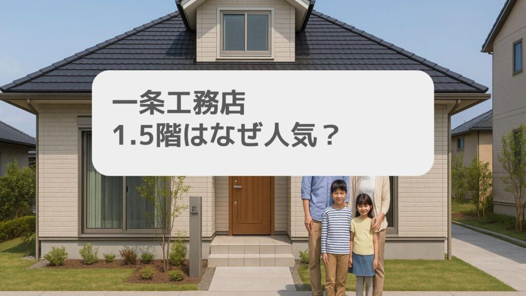 一条工務店 1.5階はなぜ人気?