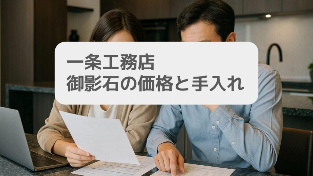 一条工務店 御影石の価格と手入れ