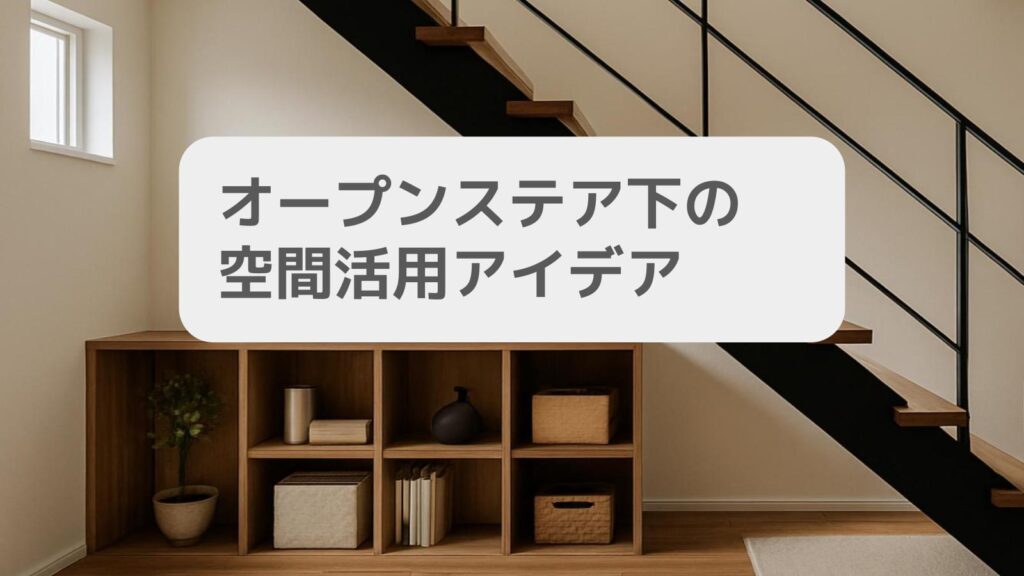 オープンステア下の空間活用アイデア