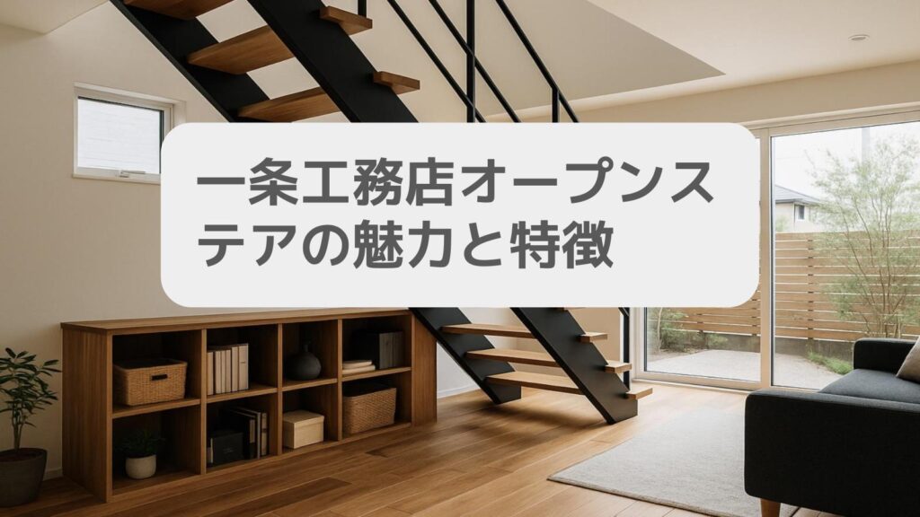 一条工務店オープンステアの魅力と特徴