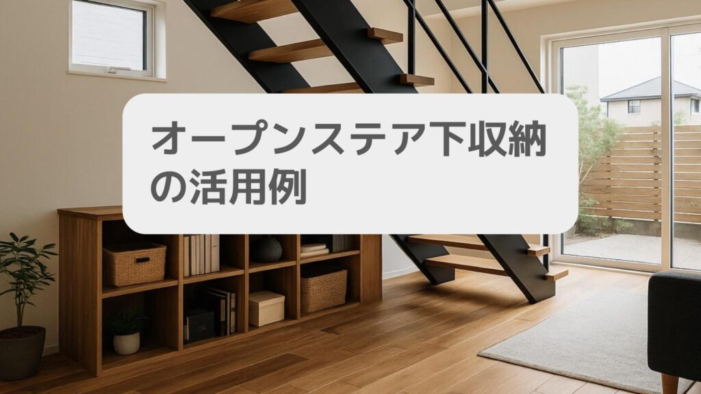 オープンステア下収納の活用例