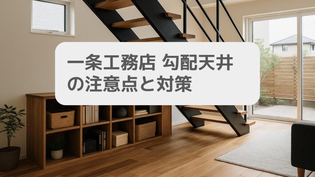 一条工務店 勾配天井の注意点と対策