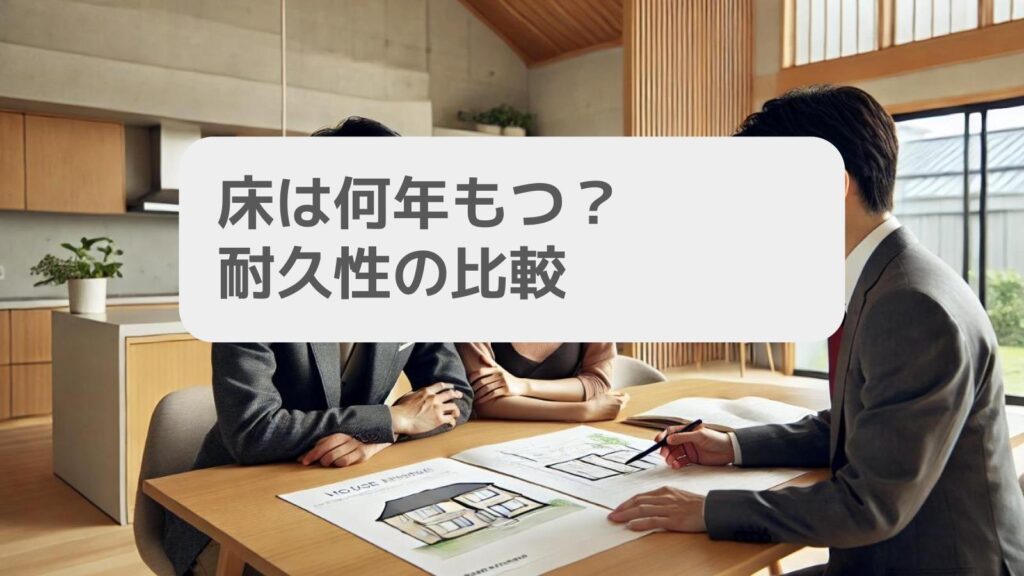 床は何年もつ?耐久性の比較