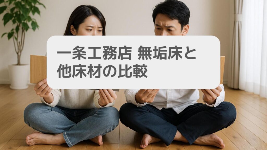 一条工務店 無垢床と他床材の比較