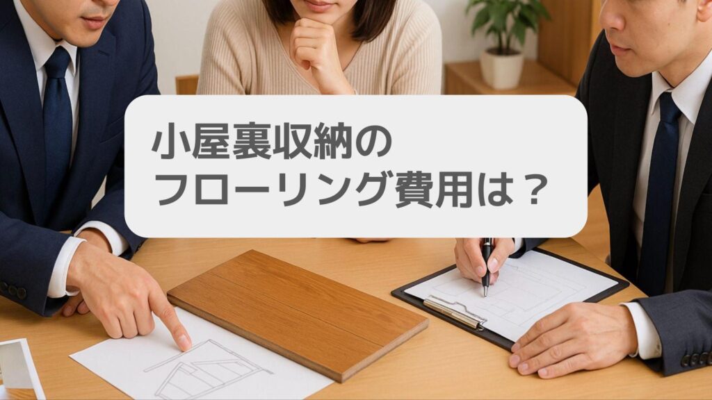 小屋裏収納のフローリング費用は?