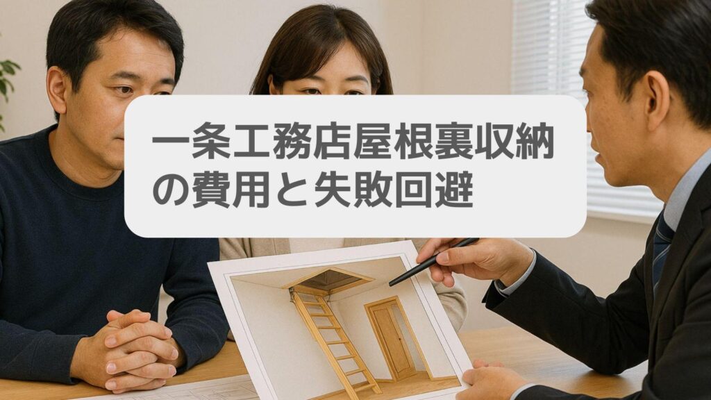 一条工務店 屋根裏収納の費用と失敗回避