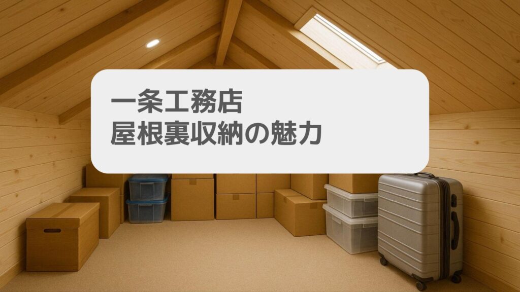 一条工務店 屋根裏収納の魅力と活用術