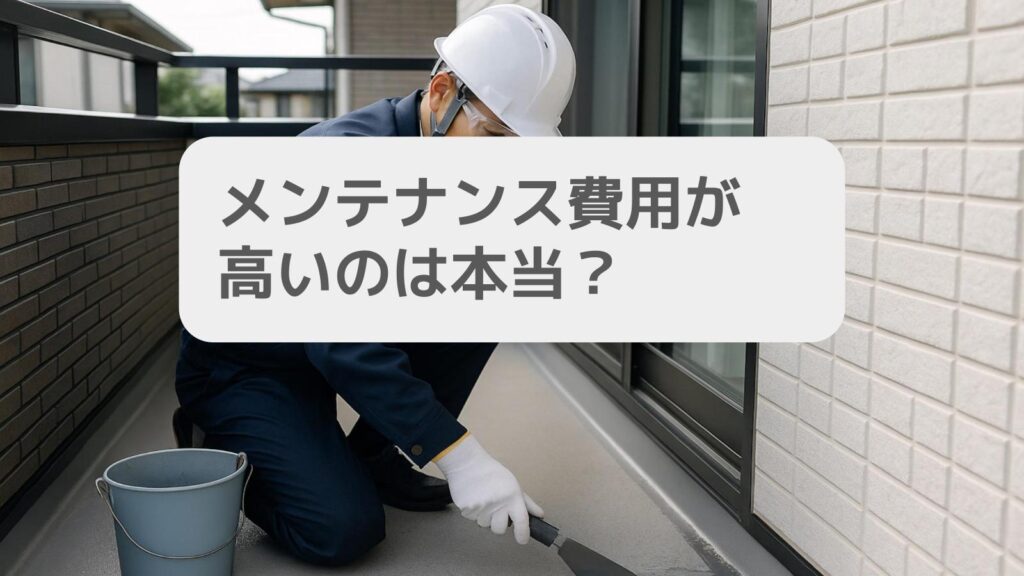 メンテナンス費用が高いのは本当?