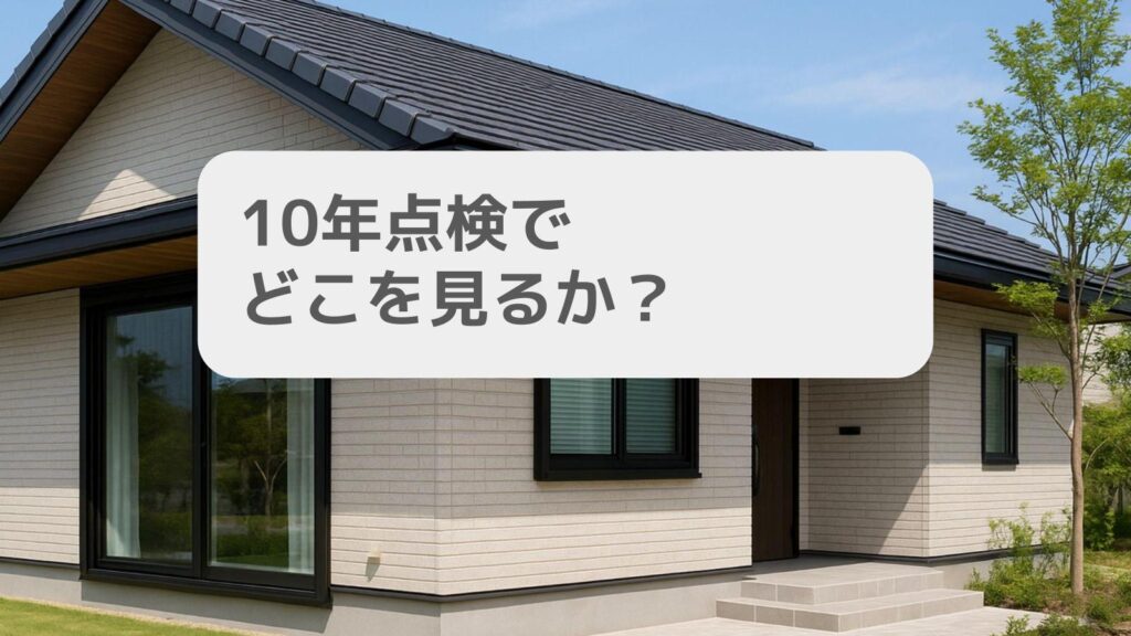 10年点検でどこを見るか?