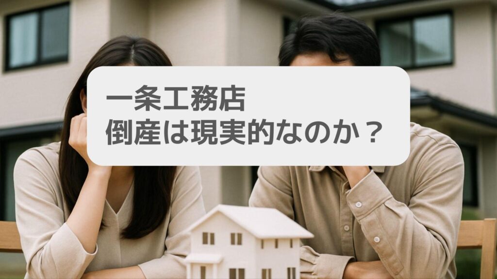 一条工務店 倒産は現実的なのか？