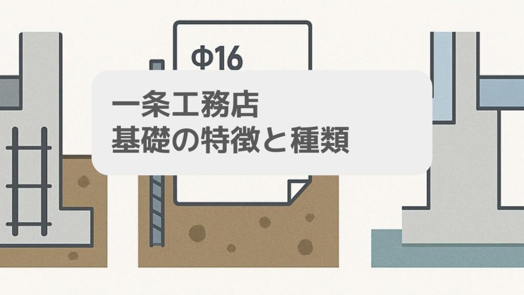 一条工務店 基礎の特徴と種類
