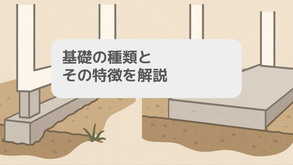 基礎の種類とその特徴を解説