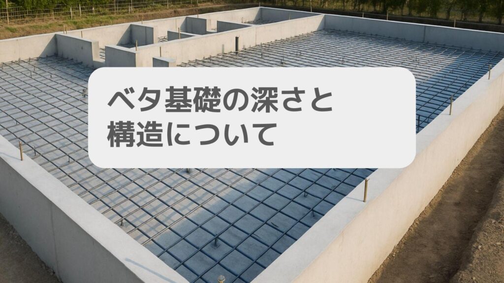 ベタ基礎の深さと構造について