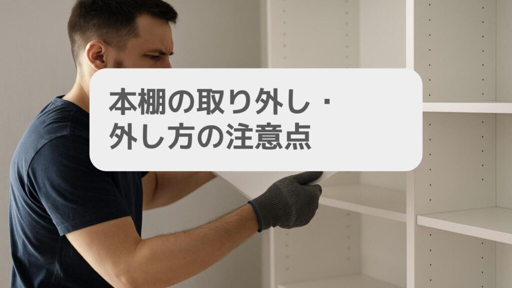 本棚の取り外し・外し方の注意点