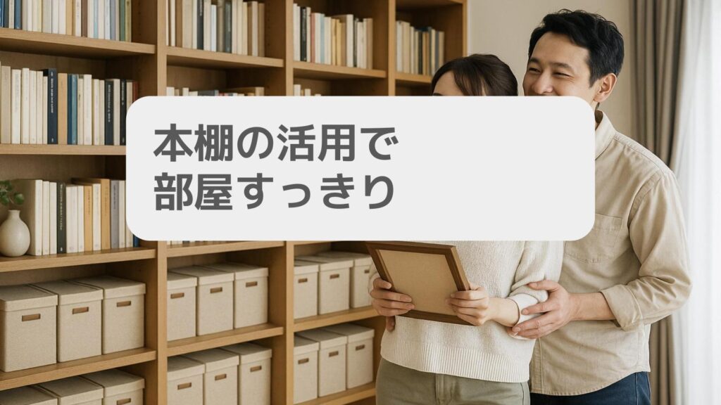 本棚の活用で部屋すっきり