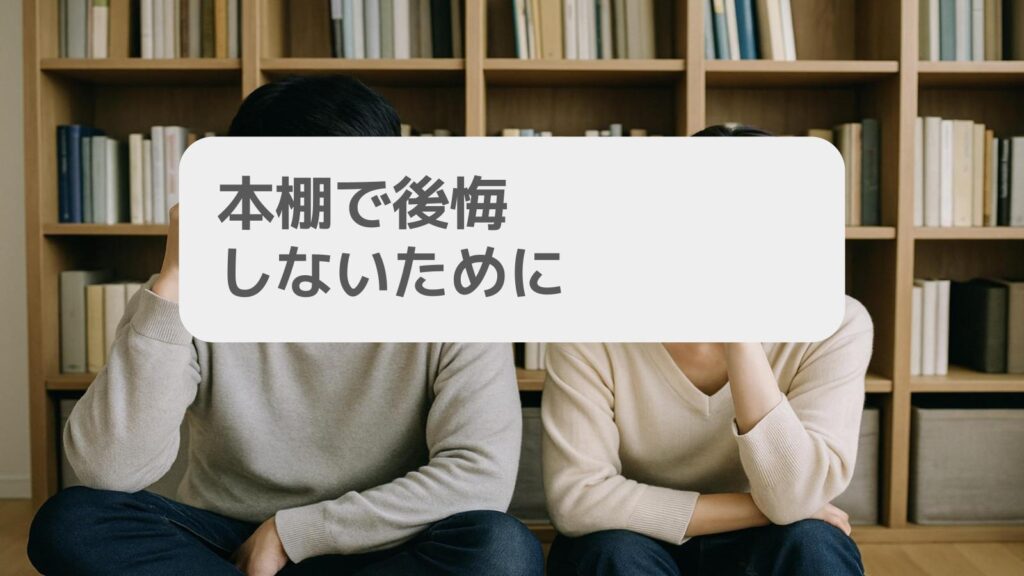 一条工務店 本棚で後悔しないために