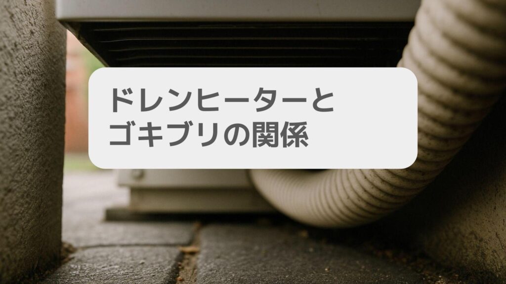 ドレンヒーターとゴキブリの関係
