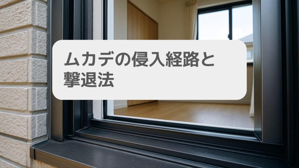 ムカデの侵入経路と撃退法