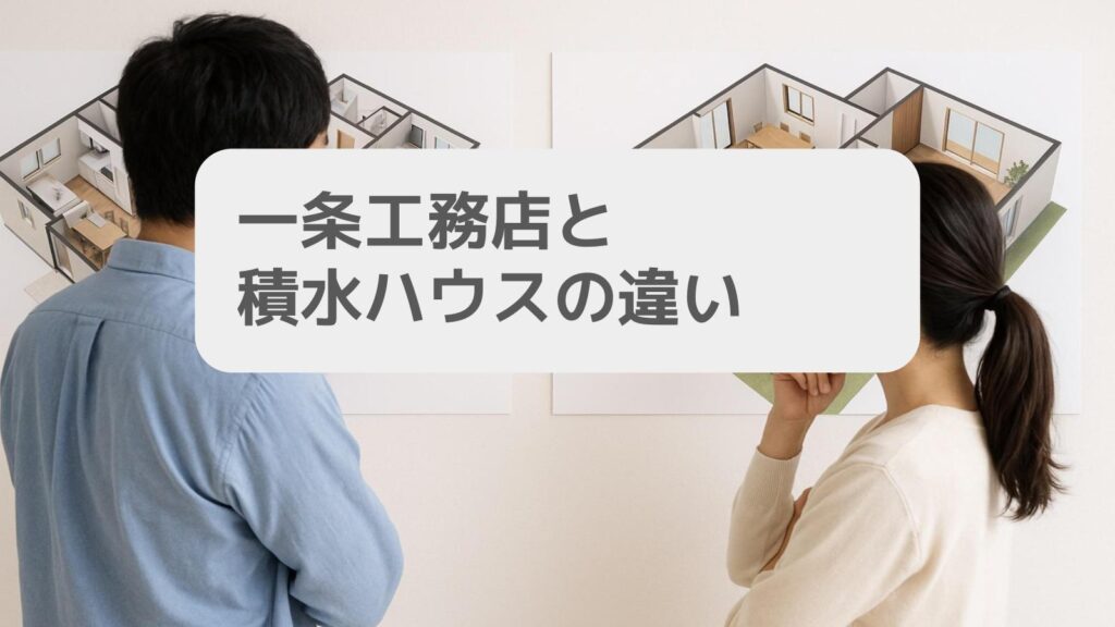 一条工務店と積水ハウスの違い