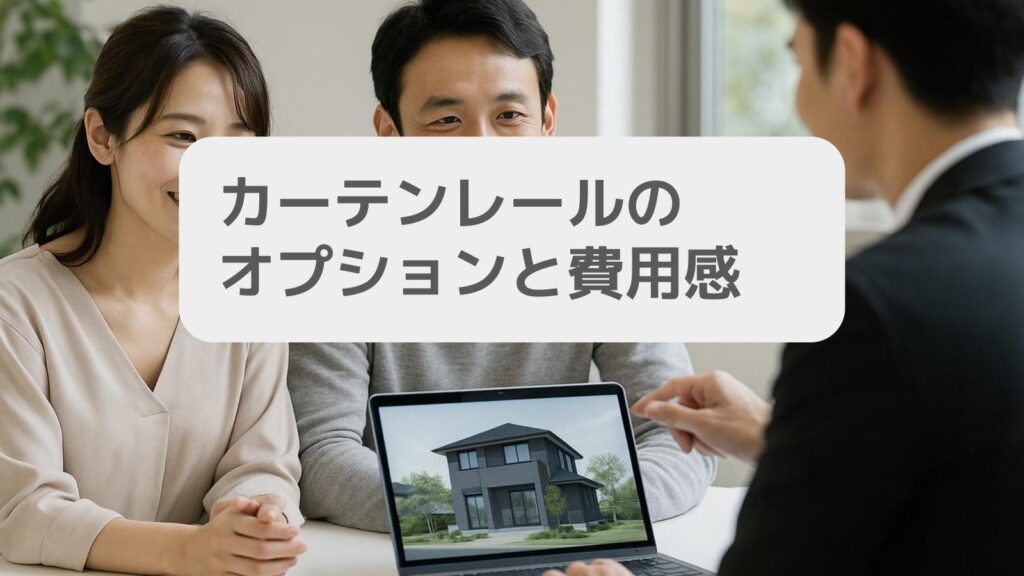 カーテンレールのオプションと費用感