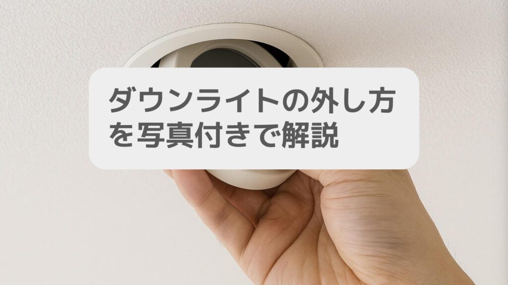 一条工務店 ダウンライトの外し方を写真付きで解説
