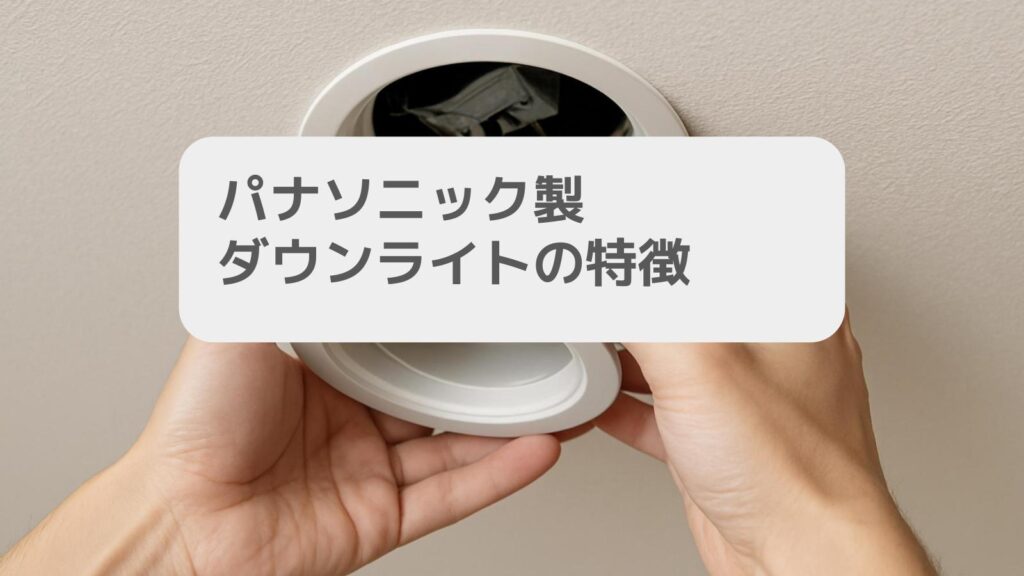 一条工務店 パナソニック製ダウンライトの特徴