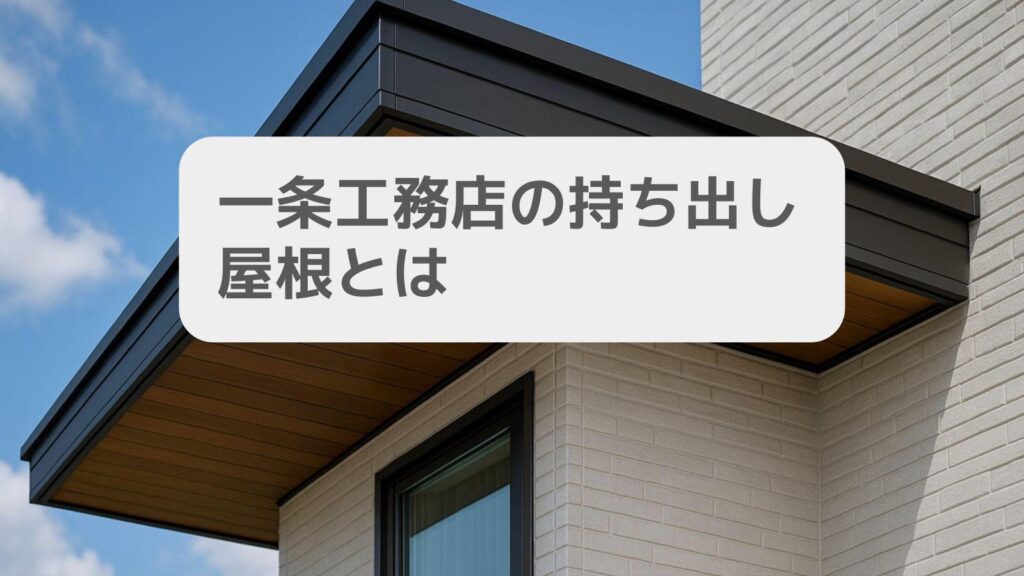 一条工務店の持ち出し屋根とは