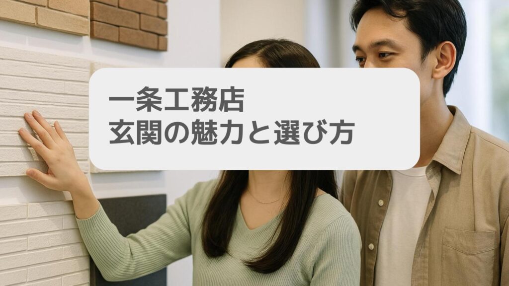 一条工務店 玄関の魅力と選び方