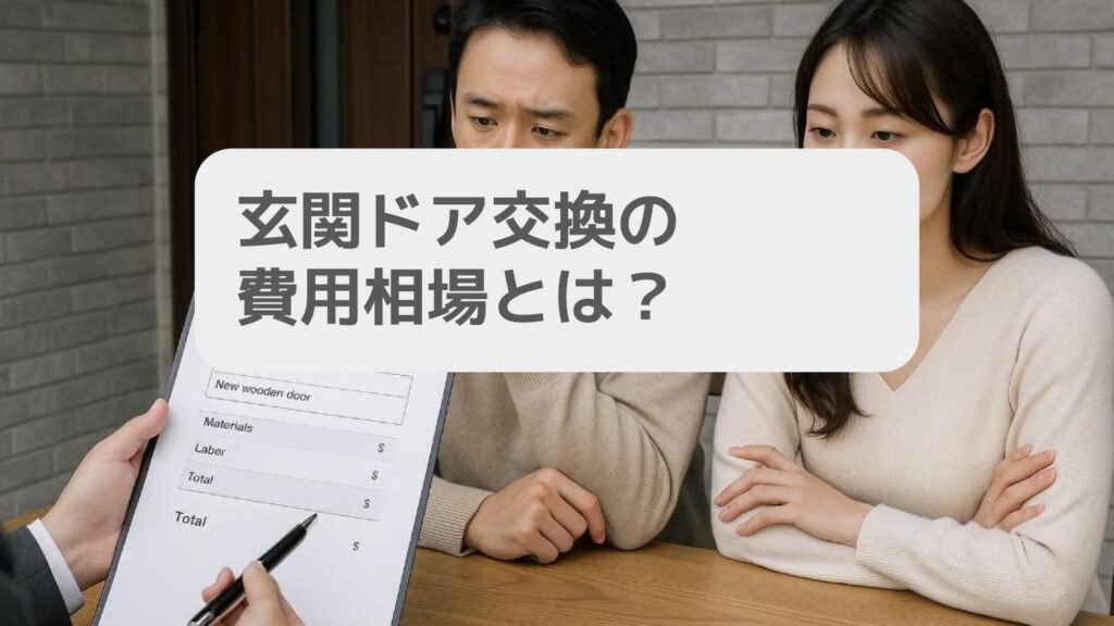玄関ドア交換の費用相場とは?