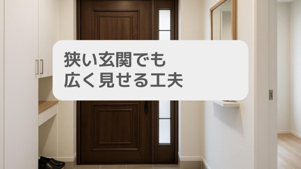 狭い玄関でも広く見せる工夫