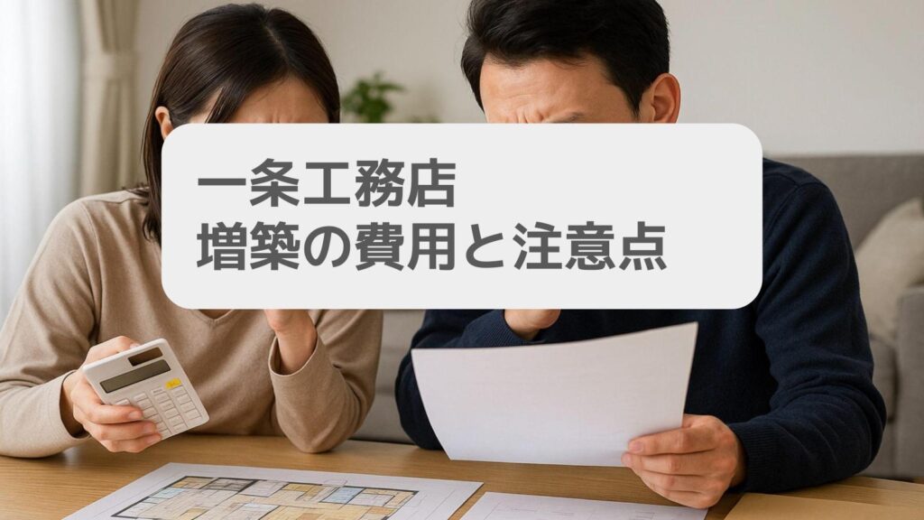 一条工務店 増築の費用と注意点