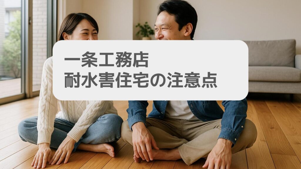 一条工務店耐水害住宅の注意点