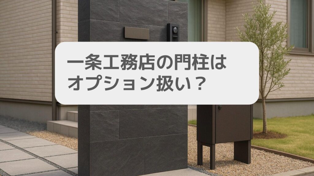 一条工務店の門柱はオプション扱い?