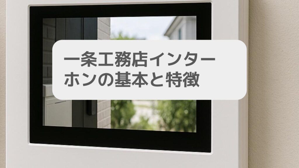 一条工務店インターホンの基本と特徴