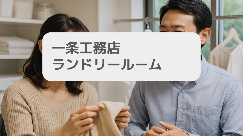 一条工務店ランドリールームの魅力
